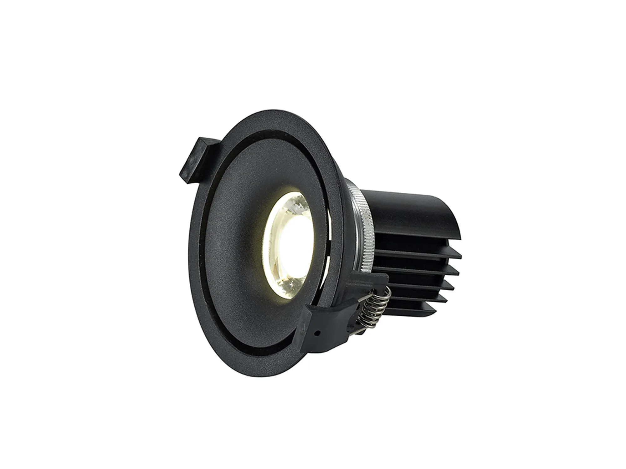 Bolor 9 Tridonic Powered 9W 3000K 840lm 36° CRI>90 LED Engine Black/Black Fixed Recessed Spotlight, IP20 DM202051  Dlux Bolor 9